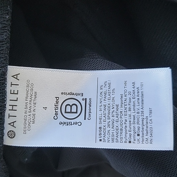 Athleta Headlands Hybrid Trek Jogger Pants Black Size 4 Zip Pockets Travel - Picture 15 of 16